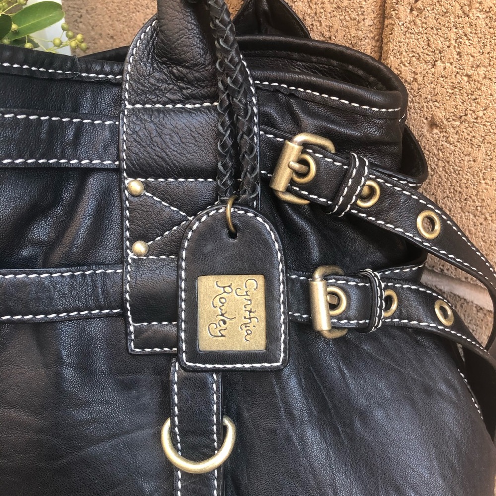 Cynthia Rowley XL Shoulder Leather Hobo - Picture 2 of 8